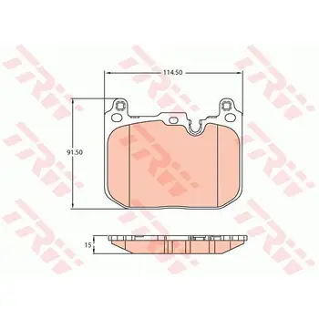 

Disc pads per. \ BMW MINI MINI Clabman 14 TRW GDB2137