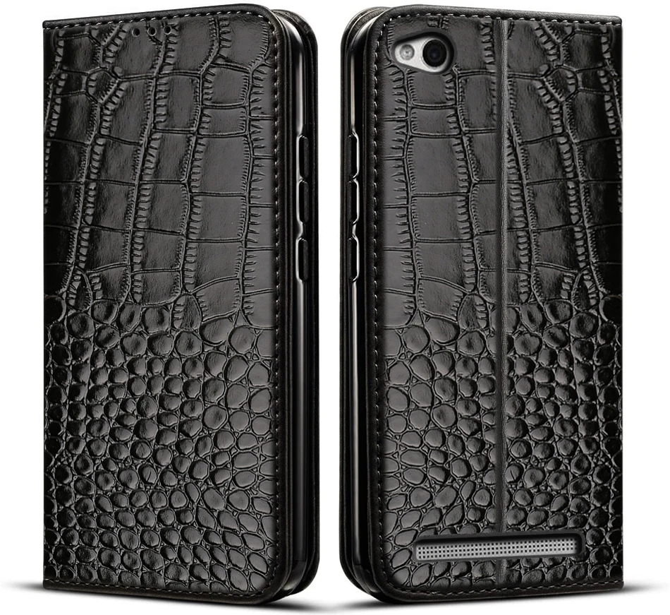 xiaomi leather case Phone Cases For Xiaomi Redmi 4X Case Crocodile texture leather Cover For Xiomi Redmi 4X Redmi4X Case Hongmi 4X Coque xiaomi leather case case