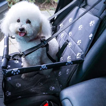 

New Pet Anti-dirty And Breathable Car Non-slip Mat Double Thickness Zip Pocket Adjustable Buckle Safety Traction Easy To Carry