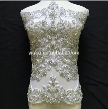 

DIY lace tulle wuku 2019 bling bling lace patch applique LA-238