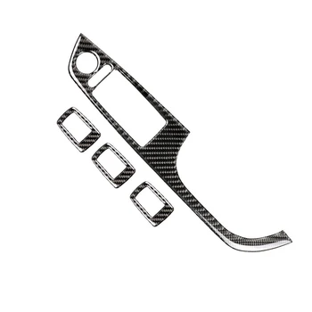

4Pcs RHD Carbon Fiber Car Interior Door Window Switch Panel Cover Trim For BMW E90 E92 E93 3 Series Car Styling Accessories