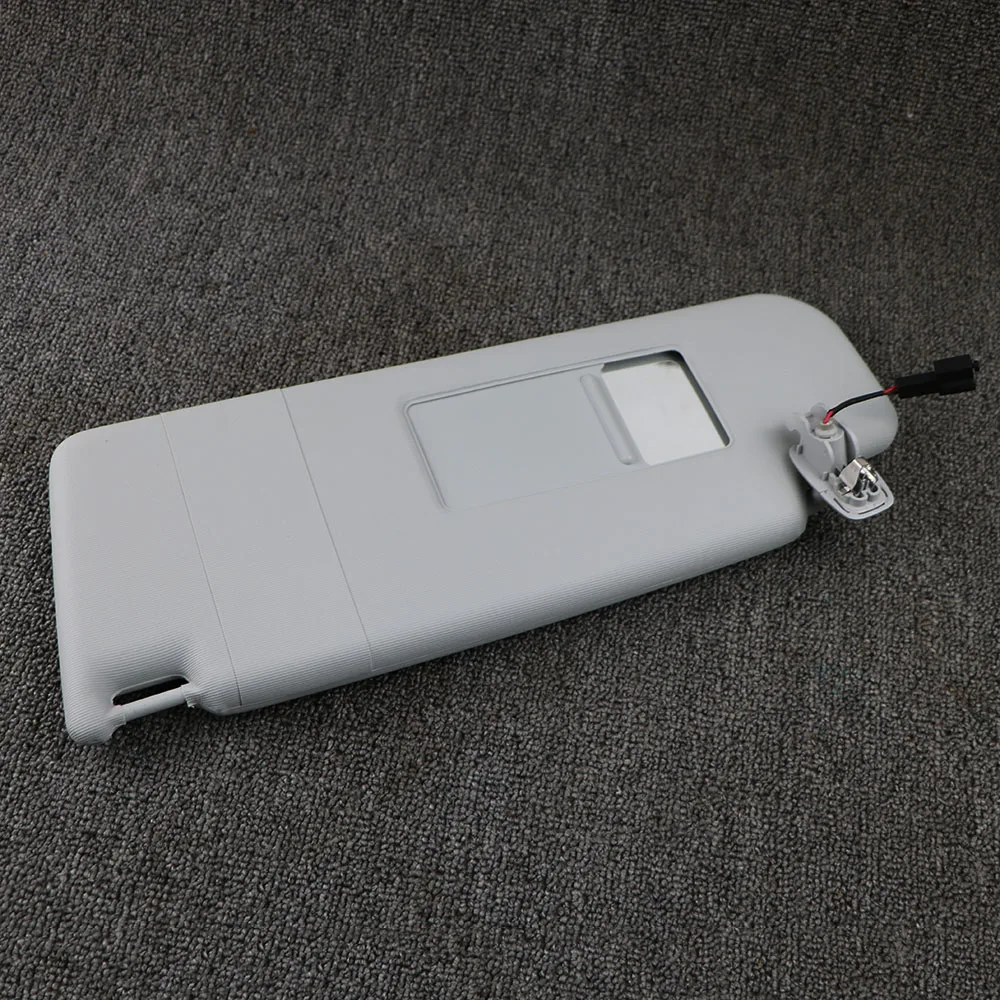 Left Gray Front Sun Visor Panel With Makeup Mirror For Vw Jetta Mk6