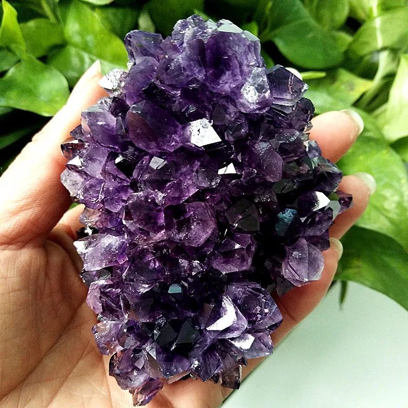 Pierre de quartz de haute qualité, cristal d'améthyste géode, cristal d'améthyste, décoration de maison, pierre naturelle