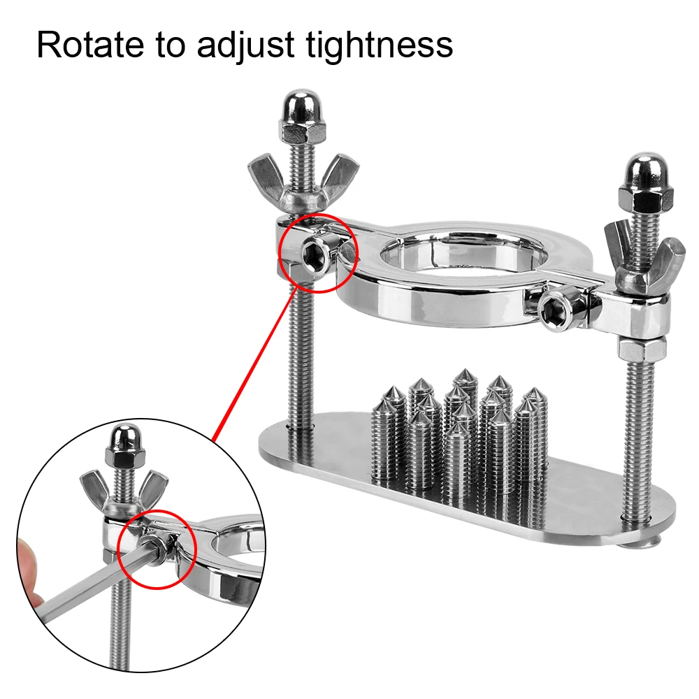 Männlicher Keuschheitsring Mit Metallspikes Zur Stimulation_voghion.com