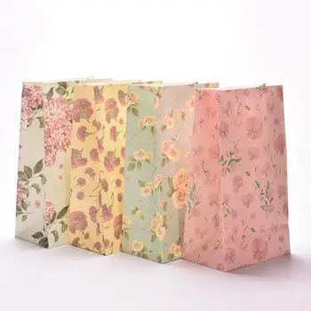 

3Pcs/lot Creative storage paper box desktop sundries finishing box letter holders Flower paper bags Stationery Organizer 23x13cm