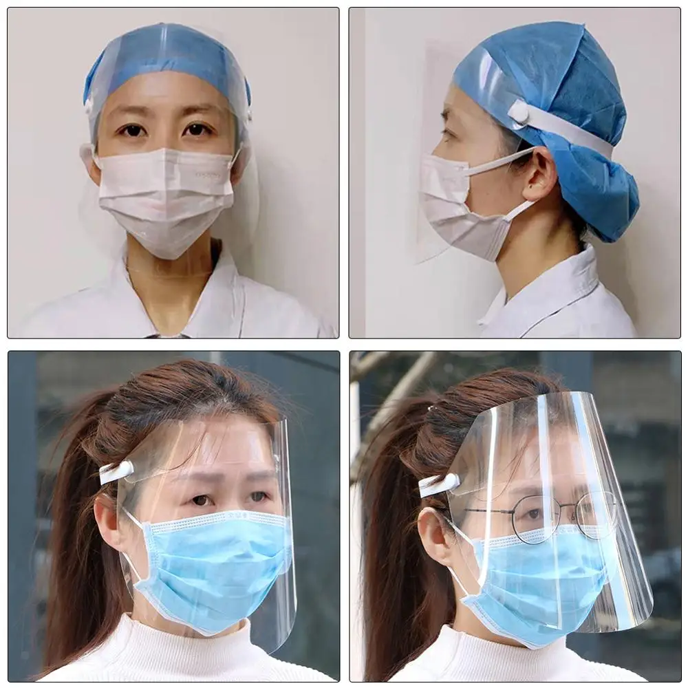 Hat-Mounted Transparent Hat Anti-fog Saliva Face Shield Eye Protective UK