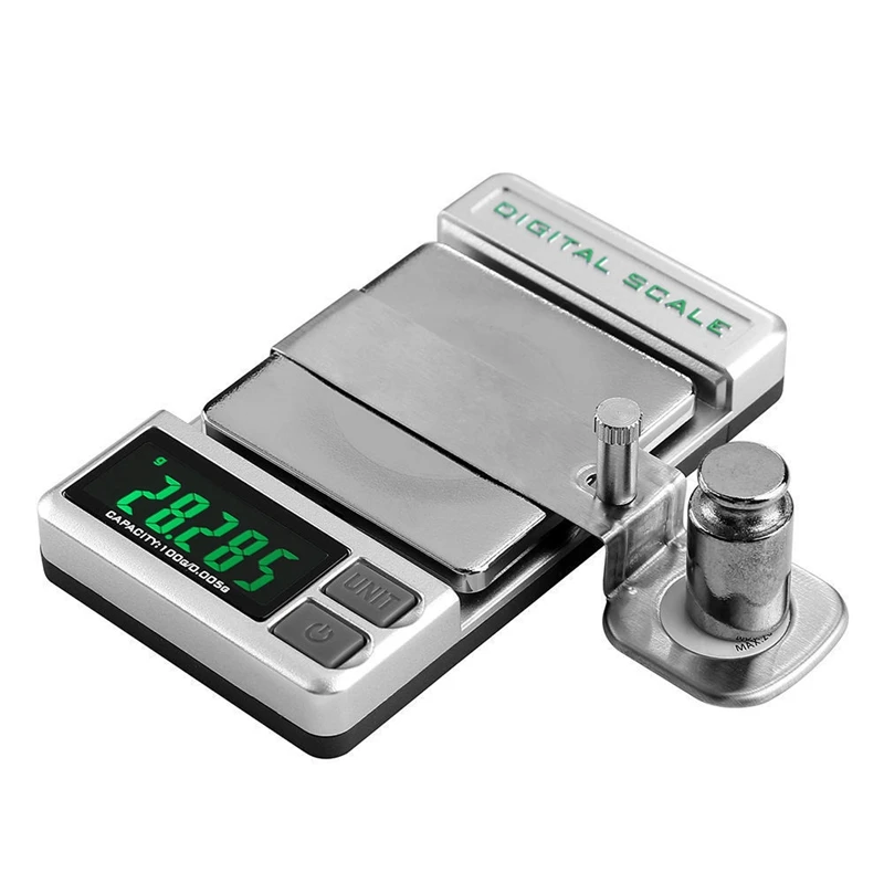 Billig Professional Hoch Präzise Digitale Plattenspieler Kraft Skala Gauge Arm Last Meter LCD Hintergrundbeleuchtung 0,005 100G für LP Vinyl rekord Nadel
