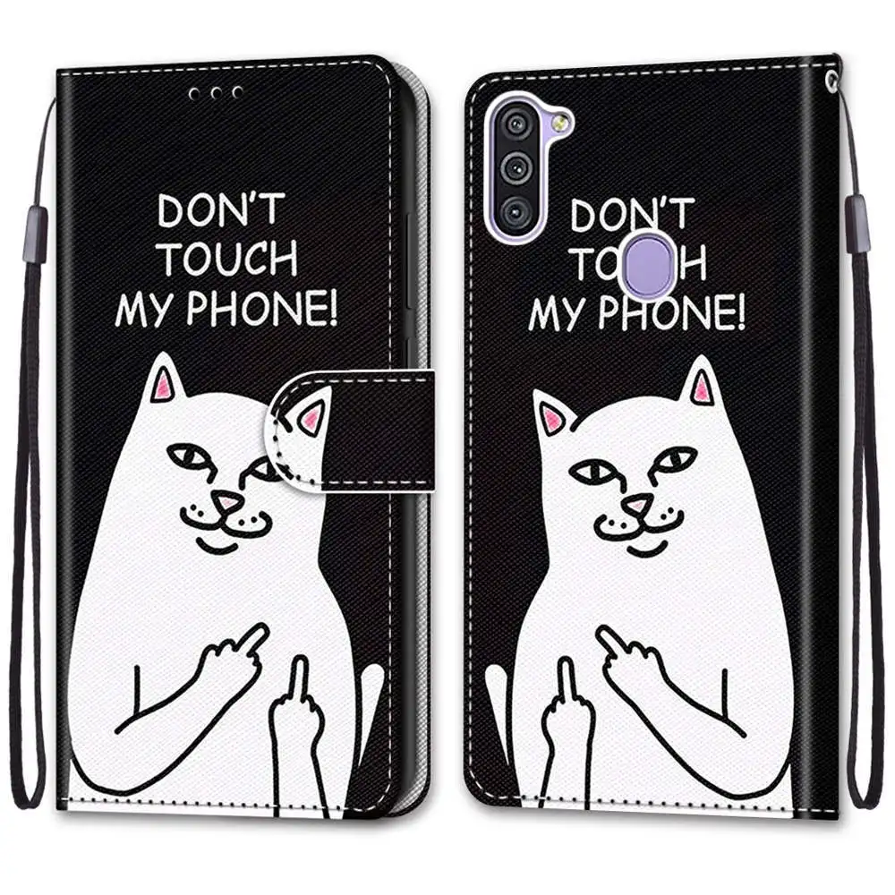 三星 M11,A11欧版 #B18中指白猫 -1.jpg_.webp