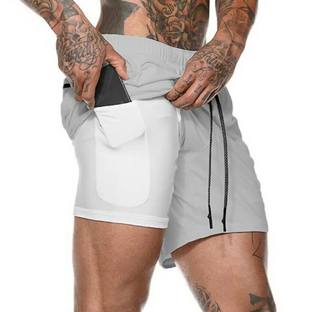 Men Sports Training Bodybuilding Shorts Summer Workout Fitness Short Pants QL Sale | Мужская одежда