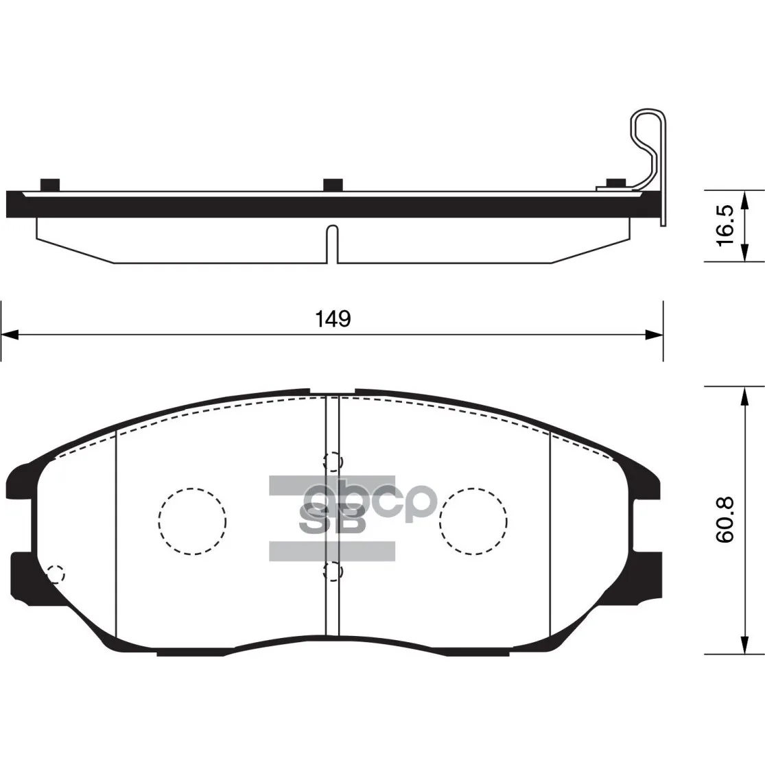 Sp1161_=1085 02!Колодки Дисковые П Hyundai Xg 350, Ssangyong Ro