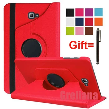 

Tablet Case for Samsung Galaxy Tab A A6 10.1 2016 T585 T580 SM-T580 T580N 360 Rotating PU Leather Stand Smart Case Cover Funda