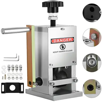 

VEVOR Wire Stripping Machine 0.06-0.98 Inch 1 Blade Manual Wire Stripping Tool Copper Cable Peeling Stripper