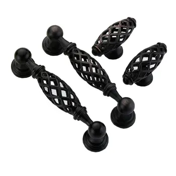 Antique Spiral Birdcage Arts Furniture Door Handles Kitchen Cabinets Door Knobs Drawer Wardrobe Dresser Cabinet Pull Knob