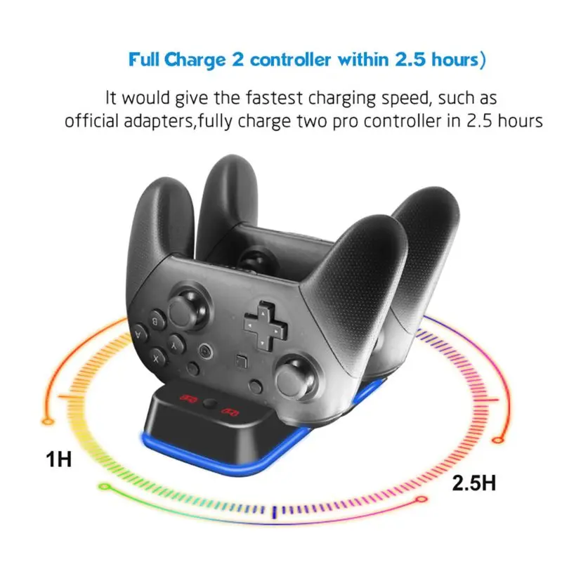 Двойной USB зарядное устройство Быстрая зарядка док-станция для Playstation 4 PS4 Pro джойстик, геймпад джойстик ручка аксессуары 24BB