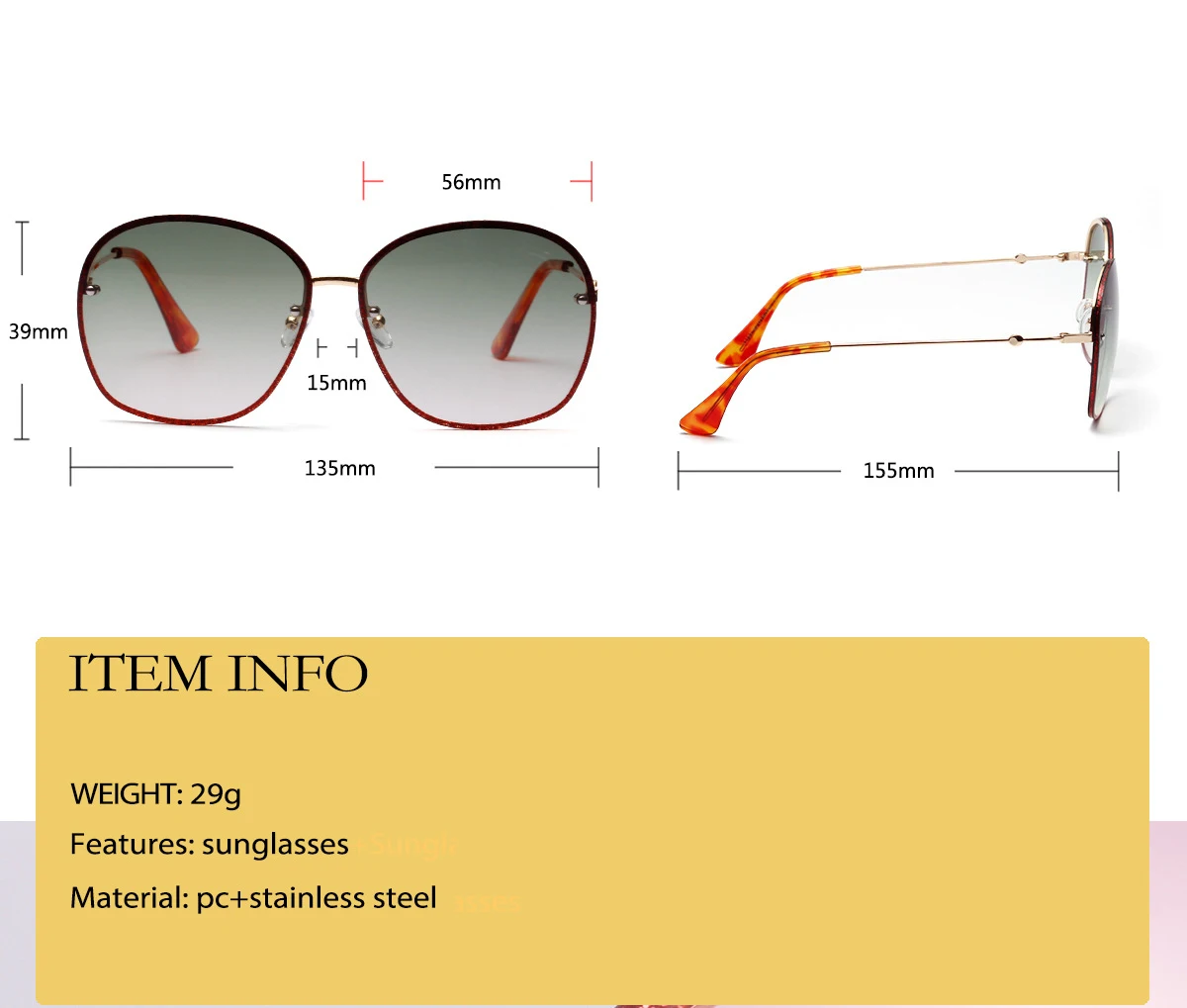 Red Son модные дизайнерские новые женские солнцезащитные очки ретро Овальный поляризатор металлическая оправа UV400 очки