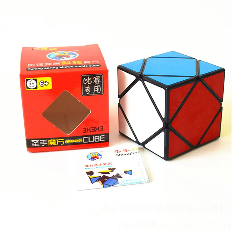 ShengShou 3x3x3 Skew волшебный куб быстрый ультра-Гладкий 3x3 скоростной Твист Головоломка Куб образовательная разведка детские игрушки подарок соревнование