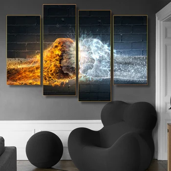 

Nordic Cool Fist Art Posters Print Canvas Paintings Calligraphy Wall Art Home Decoration 3 Piece Wall Pictures For Living Room
