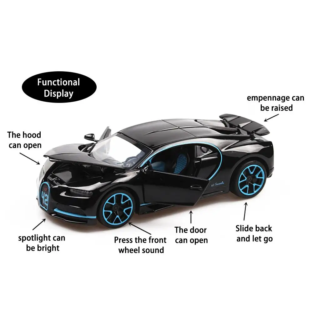 Новейший 1:32 игрушечный автомобиль из цинкового сплава с подвеской светильник