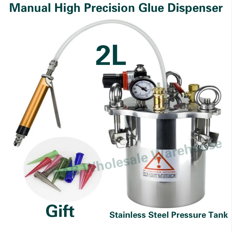 Free Shipping Fedex Express Automatic Glue Dispensing Machine + 2 Pcs 2L  Pressure Tank + Dual Valve Big Flow – VMATIC