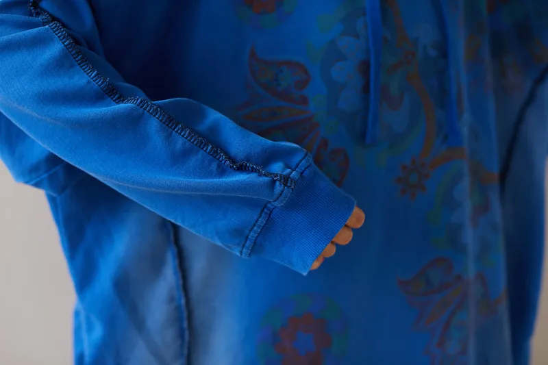 Hooded Cotton Sweatshirt Dress 9