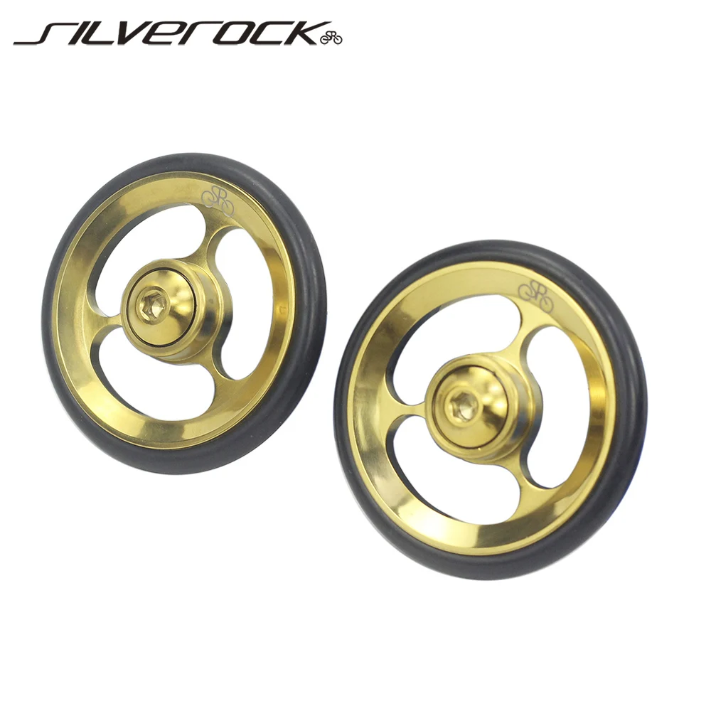 PROD 4000785965878 SILVEROCK Bicycle Titanium Easy Wheels With Ti M6
Bolts For Brompton PIKES 3SIXTY 360 Folding Bike wheel