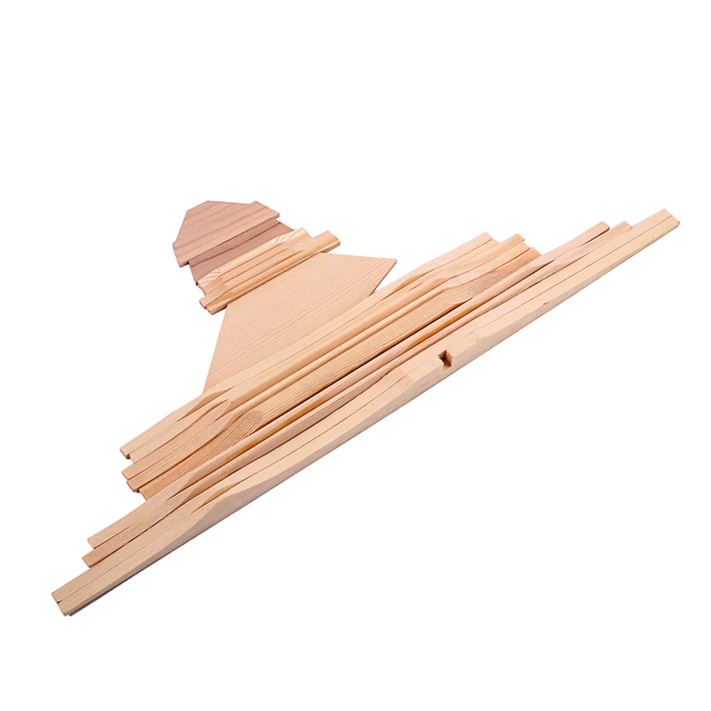 17Pcs Acoustic Folk Guitar Brace Wood Kit Luthier Tool DIY Accessories Parts Guitar Brace Wood Kit Luthier Tool DIY Accessories
