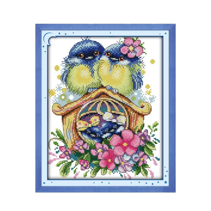 Warm home cross stitch kit aida 14ct 11ct count print canvas cross stitches needlework embroidery DIY