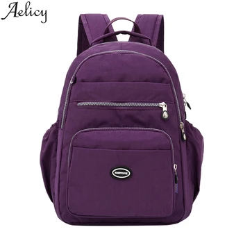 

Aelicy 2019 New Vintage Men Women Nylon Backpacks School Bags For Teenagers Boys Girls Large Capacity Casual Shopping Backpack
