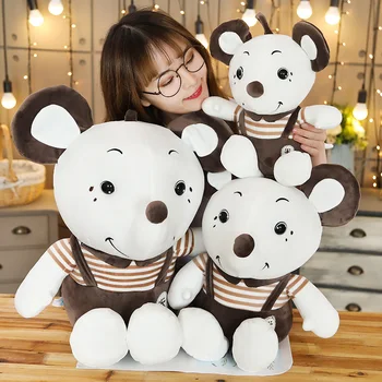 

Cute Mickey Mouse Pillow Doll Plush Toy Girl Super Cute Bed Sleeping Doll New Zodiac Rat Year Mascot Child Gift Baby Ragdoll Sle