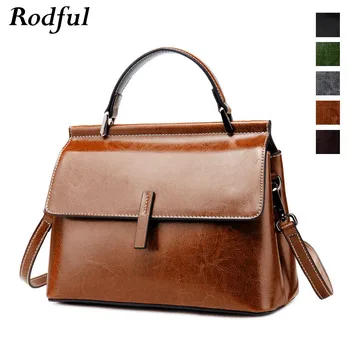 

Quality trendy shoulder messenger bag women's vintage leather bags handbags for women 2020 black brown cross body purse ladies