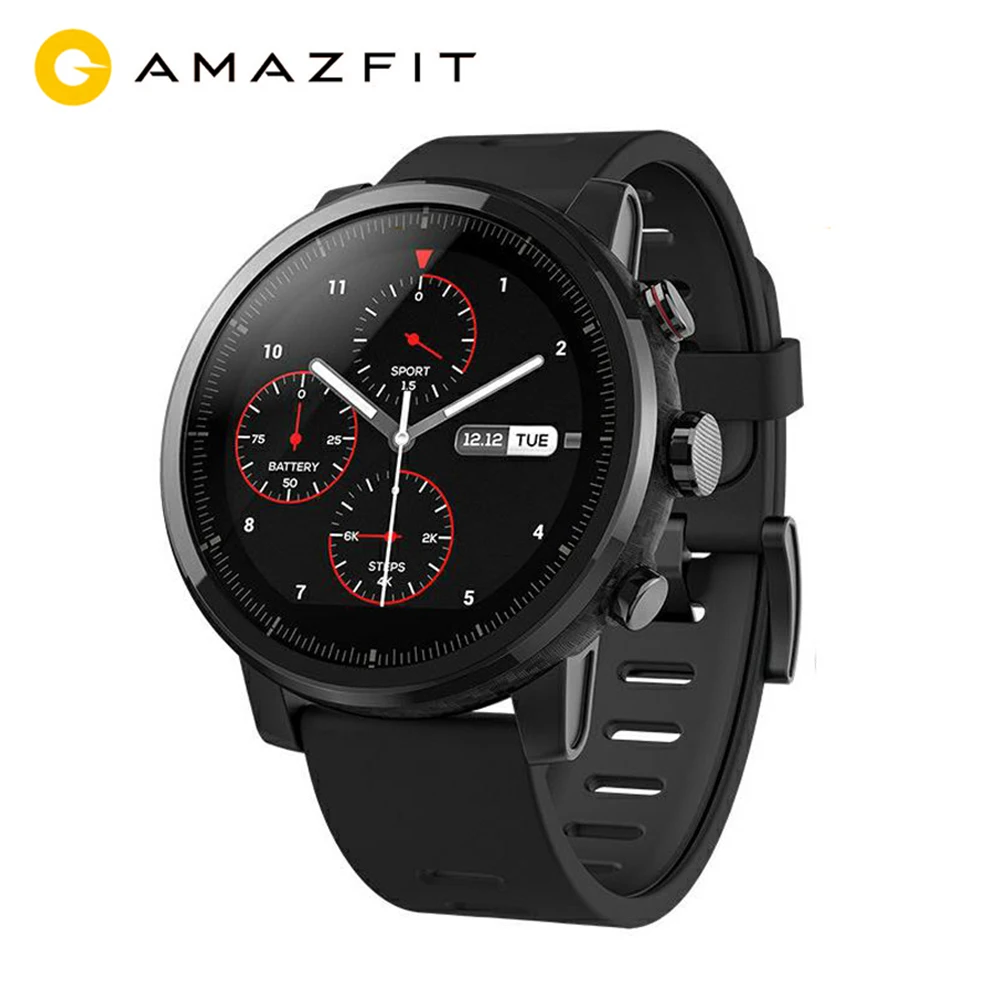

Global Version Huami Amazfit Stratos Smart Watch Pace 2 GPS Watch 5ATM Waterproof 512MB/4GB Smartwatch for Android iOS