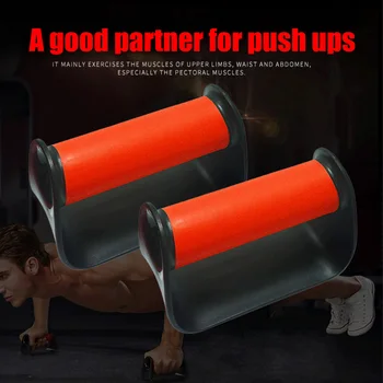 

2pcs Non Toxic Fitness Accessory With Base Anti Skid Arm Workout Muscles Training PP Plastic Push Up Stand Body Building