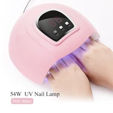 54W UV โคมไฟเล็บ 18 LEDS 30 S/60 S/90 s สาย USB โคมไฟเจล builder เจลบ่มเล็บ DIY ออกแบบแห้งเครื่องมือ(China)