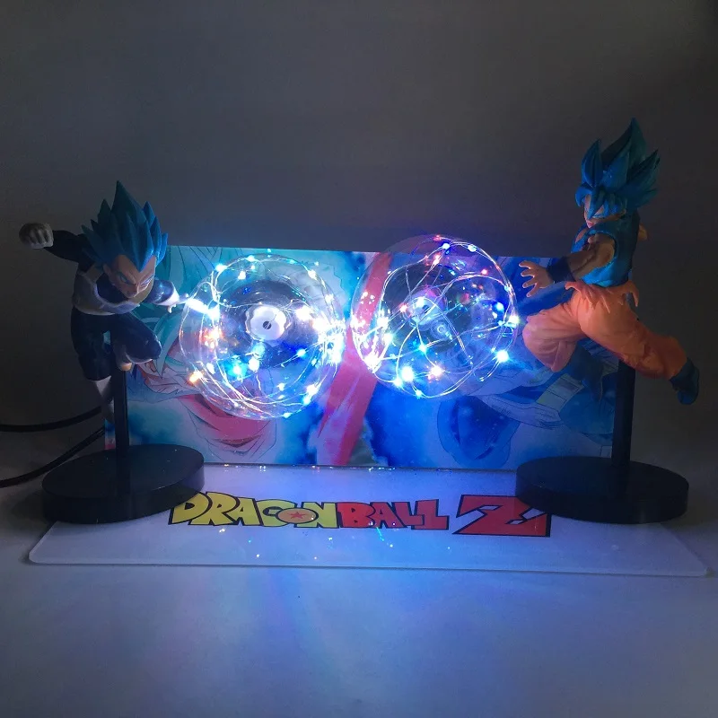 Dragon Ball Z лампа Сон Гоку прочность бомбы Luminaria настольная лампа игрушечные фигурки из игры Dragon Ball DBZ(“декоративный светильник, детские штаны, Детские детские, для малышей светодиодный ночной Светильник для Спальня