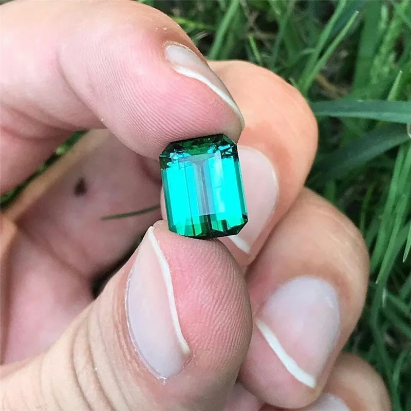 1PCS Stone of Life 3A Colombia Emerald Corundum Spinel Various Shapes Mosaic Jewelry Diy Green Gem AAA 5-7MM