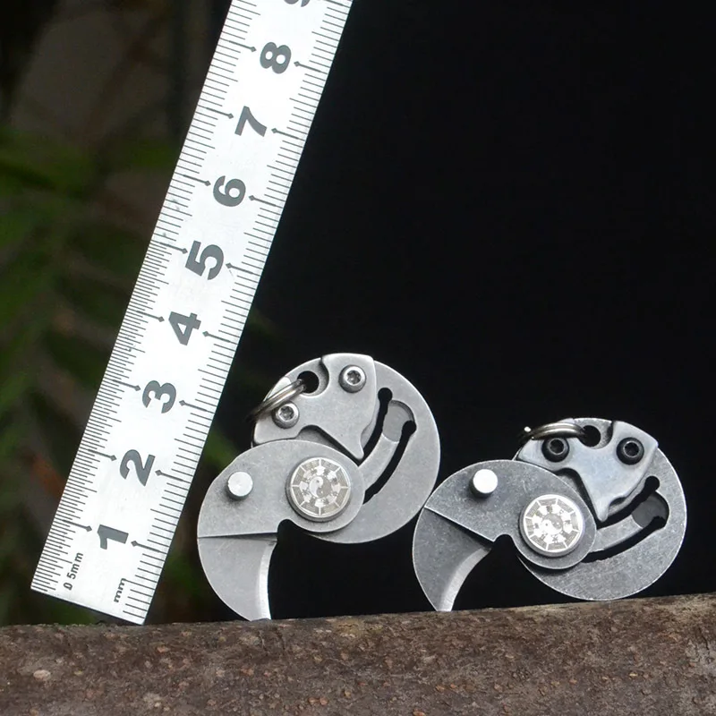 

Small Folding Knife Coins Knife Portable Knife Small Keychain Portable Folding Knife Outdoor EDC Tool Knife