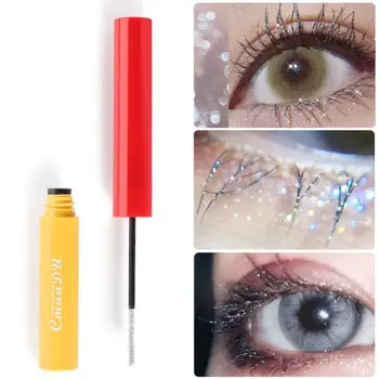 

CmaaDU Color Mascara Thick And Curled Slender Long-lasting Non-blooming Snowflake Broken Diamond Mascara TSLM1