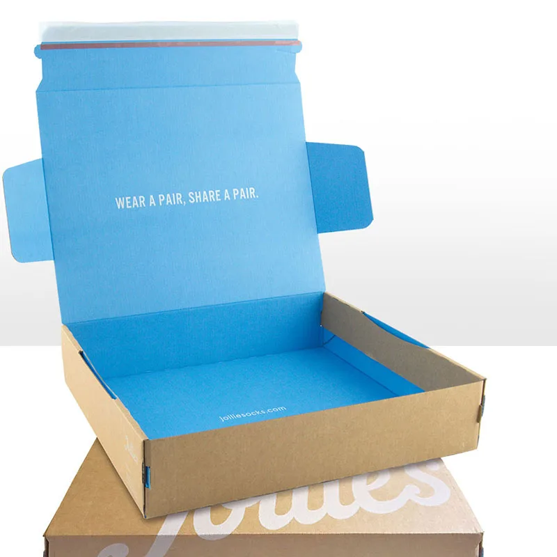 Wholesale custom size printing logo cardboard clothing packaging corrugated shipping paper box | Дом и сад
