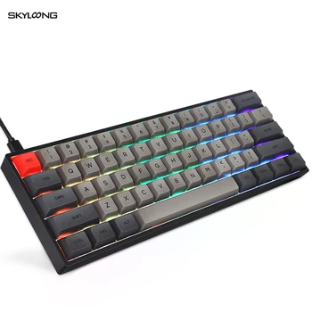 

Skyloong SK61 61 Keys Mini Portable Mechanical Keyboard Wireless Bluetooth Gaming Keyboard Mx RGB Backlight Geek Gateron Switch