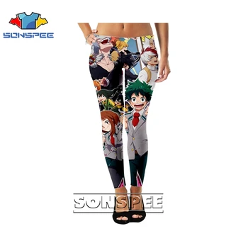 

3D Print Men Women Full Length My Hero Academia Boku Sexy Party Beach Harajuku Leggings Sweatpants Pants Anime Jogger Trousers