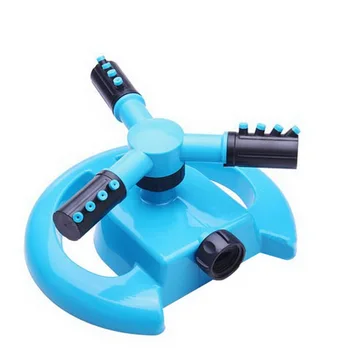 

360 Degree Circle Rotating Garden Sprinklers Automatic Watering Grass Lawn Water Sprinkler 3 Nozzles Three Arm Garden Pipe Hose