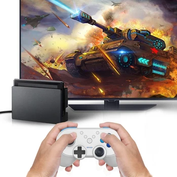 

Mini Gamepad Wireless Bluetooth NFC Dual Motor Controller Ordinary Layout Operation Conveninently Compatible with Switch