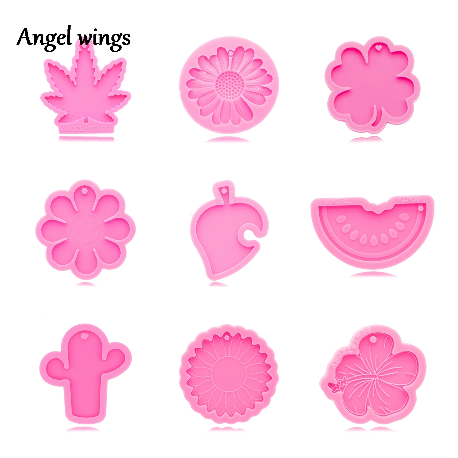 

DY0156 Pot Leaf Hemp Mold, Daisy Flower Keychain Mold, Apple Resin Epoxy, Watermelon Silicone Mold, Cactus DIY Resin Craft