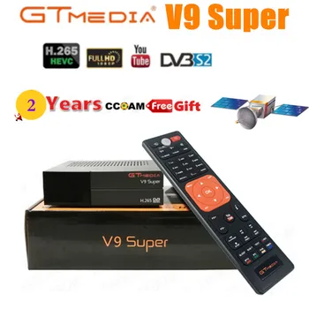 

GTMEDIA V9 Super Satellite TV Receiver HD 1080P DVB-S2 H.265 Support 2 Years Europe Cline Set Top Box from Freesat V9
