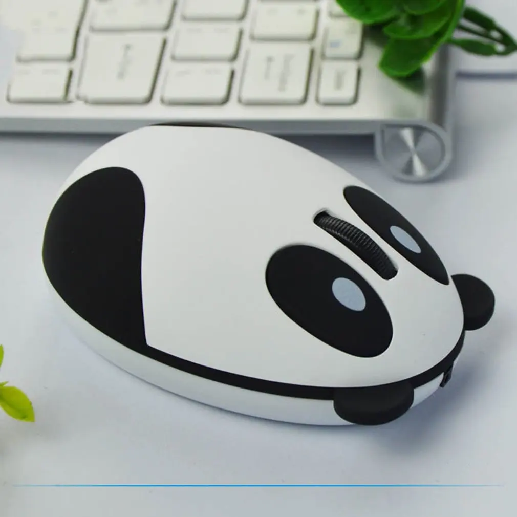 Silent Mouse 2.4G Wireless Charging Mouse Cartoon Cute Panda Optical Mouse Office Home Computer Accessories