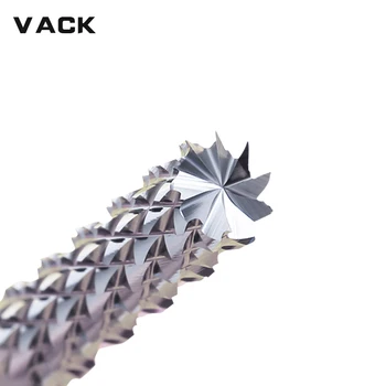 

VACK Carbide Tungsten Corn teeth cutting 3.175/4/6mm milling bits end CNC PCB Milling bits cutter for Engraving machine