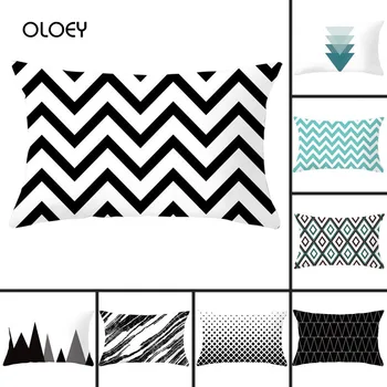 

30x50cm Nordic Style Geometric Decorative Pillowcase Mahogany Decorative Pillowcase Home Bedroom Hotel Decorative Pillowcase ..
