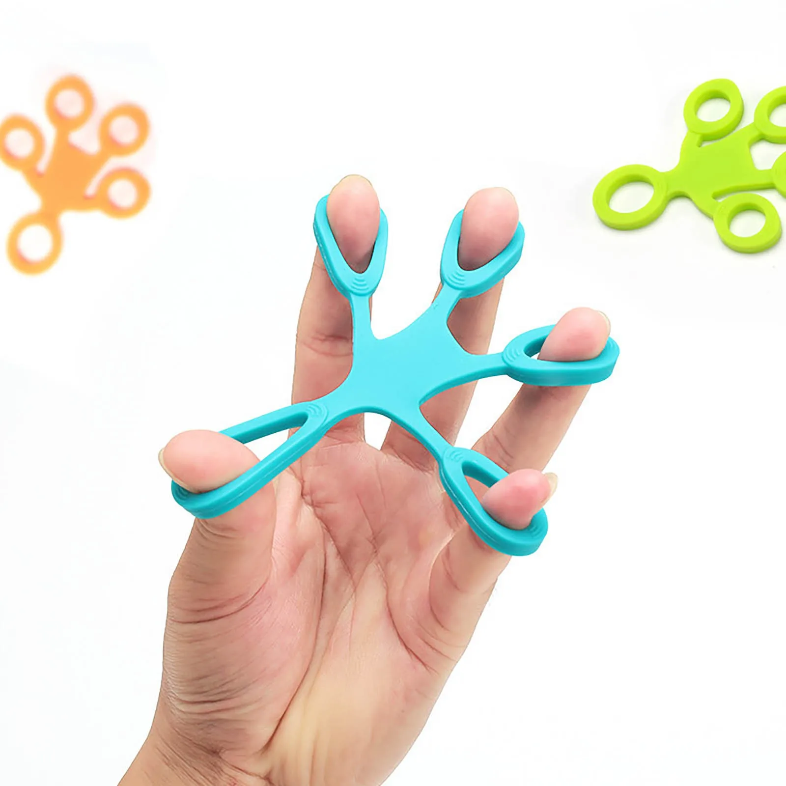 Agitador de dedo de Gel de sílice antiestrés, banda de entrenamiento de fuerza para Dedo de adulto, juguetes para niños, juguete blando