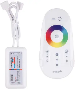 

Mini Remote Controller for Single Color LED Strip Lights, RF Dimmer for 12V DC LED Ribbon, Wireless Remote Control for Dimmable