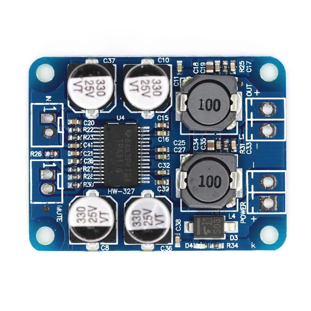 Цифровой усилитель мощности TPA3118 PBTL моно цифровой аудио модуль DC12V 24V 1X60W Плата